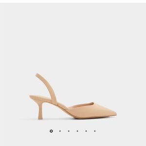 Aldo Gavedessi Nude Slingback Heels